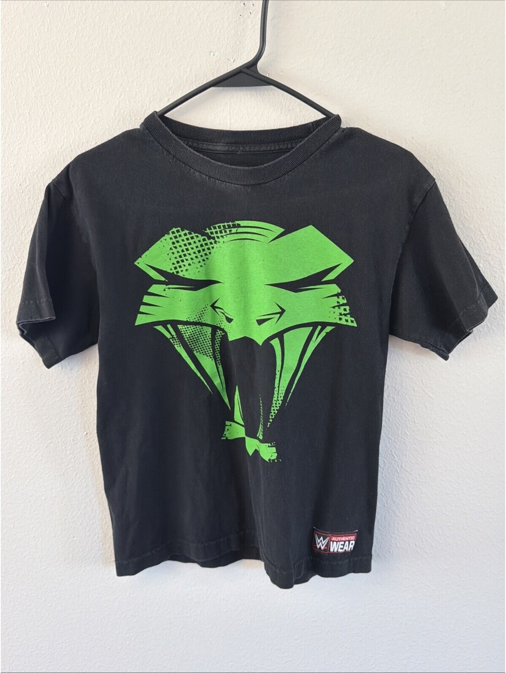 WWE RKO Randy Orton The Viper Shirt Youth L Black & Green Faded Short Sleeve Tee